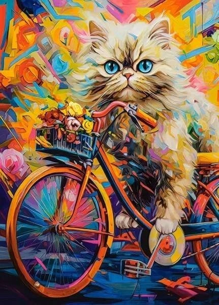 Castorland Puzzle 180 Kitten`s Floral Ride