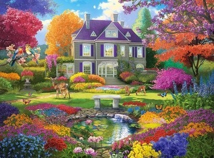 Castorland Puzzle 3000 element?w Garden