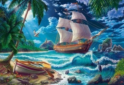 Castorland Puzzle 1500 elementów Statek i