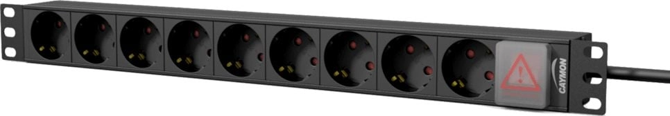 Caymon Power strip 1U 19`` 9x