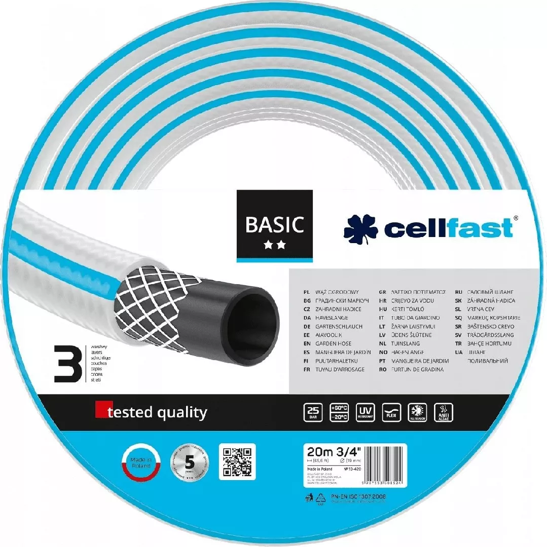 Cellfast wąż ogrodowy basic 3/4"20