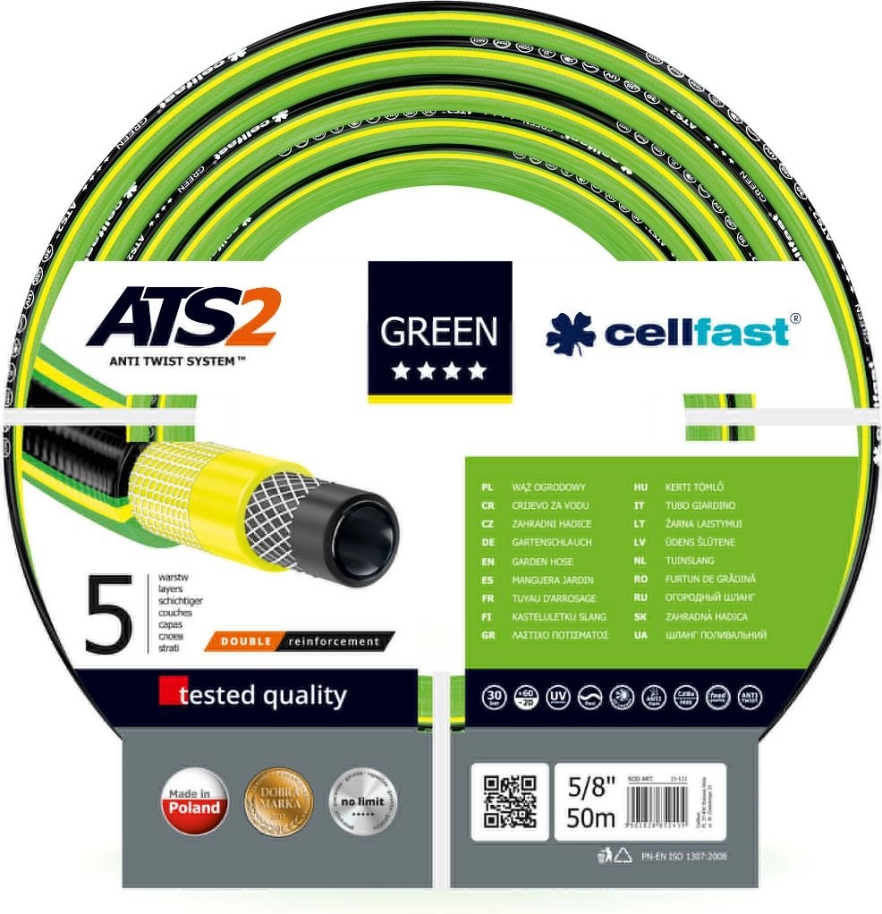 CELLFAST GREEN ATS2 GARDEN HOSE SIZE: