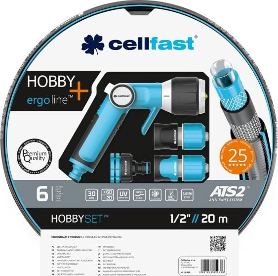 Cellfast Hobby sprinkler set 1/2`` 20m