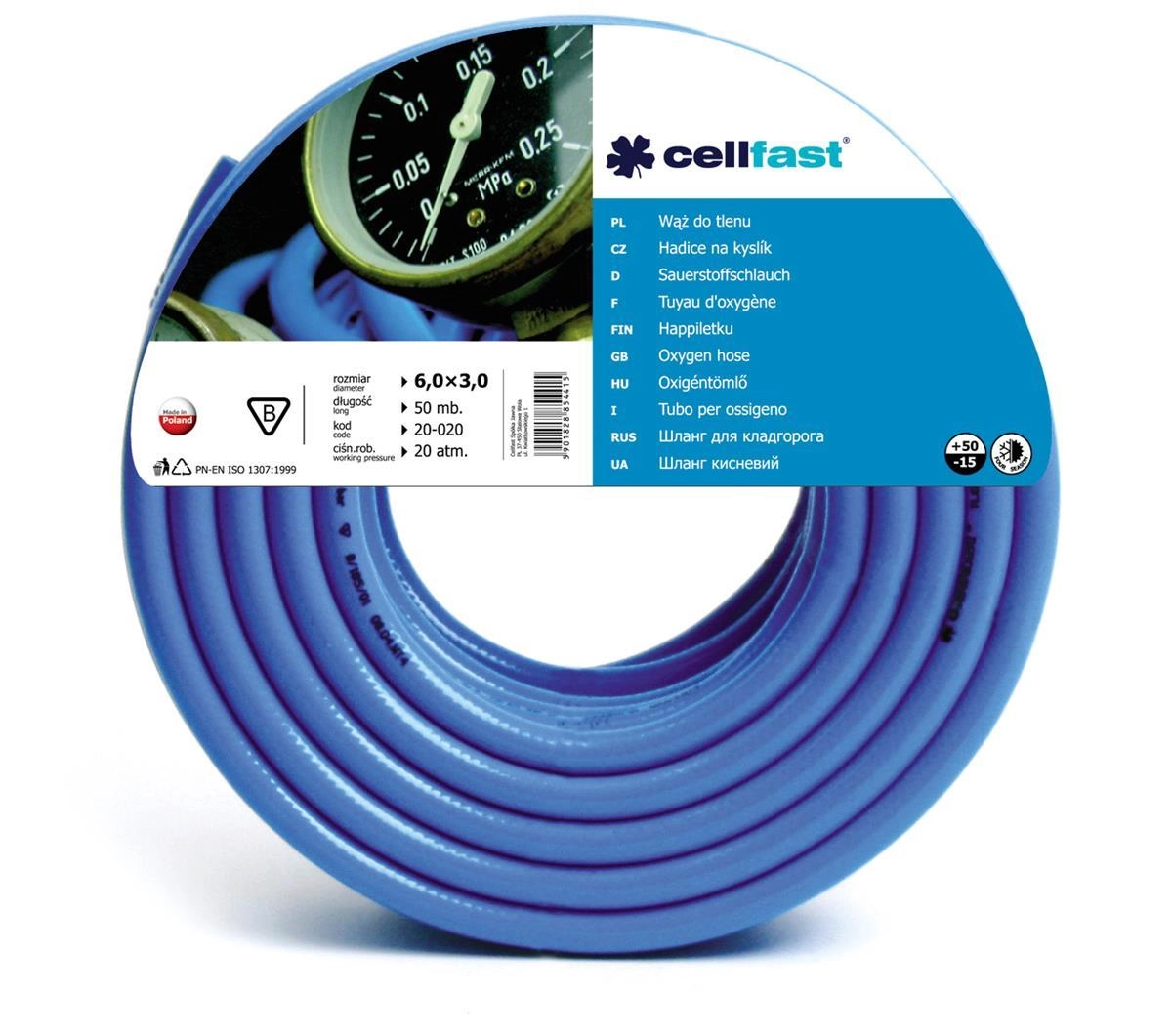 Cellfast Oxygen hose 6 x 3mm