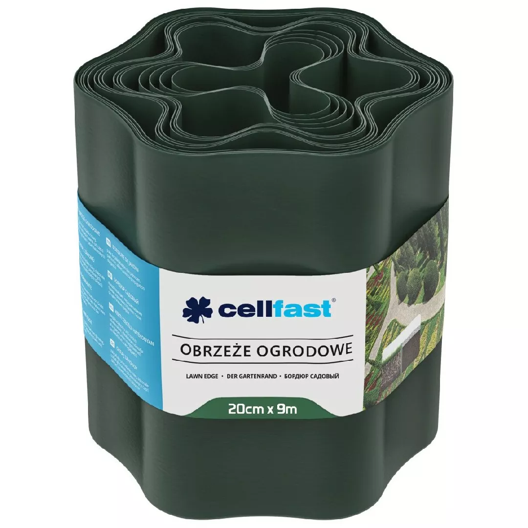 Border for lawn 20cmx9m t.green