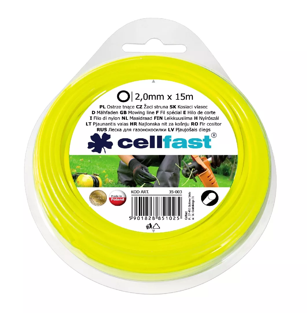 Cellfast Żyłka tnąca okrągła 2mm x