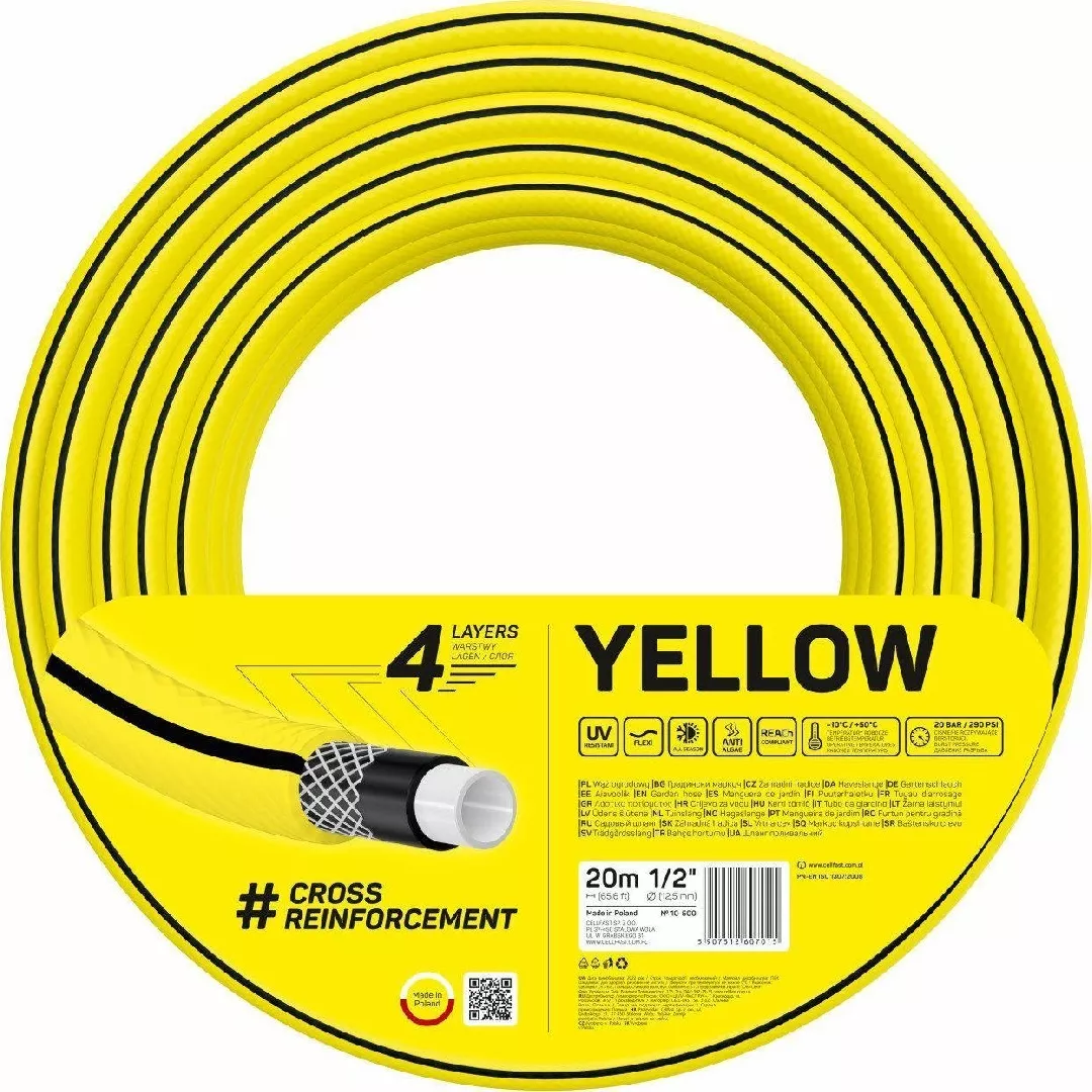 Cellfast Garden hose Cellfast 4YELLOW 3/4``
