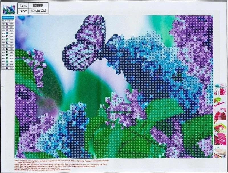 5D diamond mosaic - Butterfly 30x40