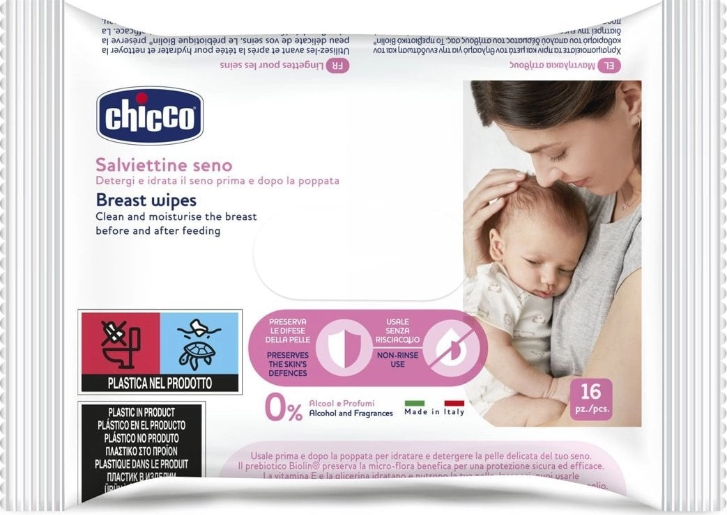 Chicco Breast care wipes 16 pcs