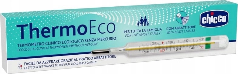 Chicco 171323 MERCURY GLASS THERMOMETER 8058664171323