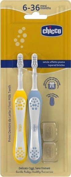 Chicco 174713 INDIGO TOOTHBRUSH 6-36M 2PCS