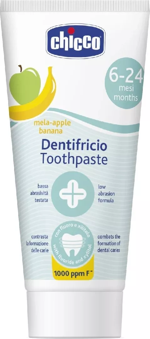 Chicco 175567 FLUORIDE-FREE TOOTHPASTE 50ML APPLE-BANANA