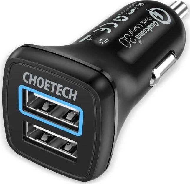 Choetech car charger 2 x USB