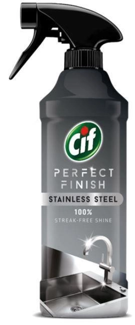 Cleaning up. Cif Perfect Finish for