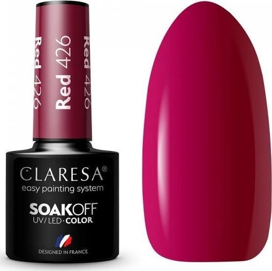 Claresa Soak Off UV/LED Red hybrid