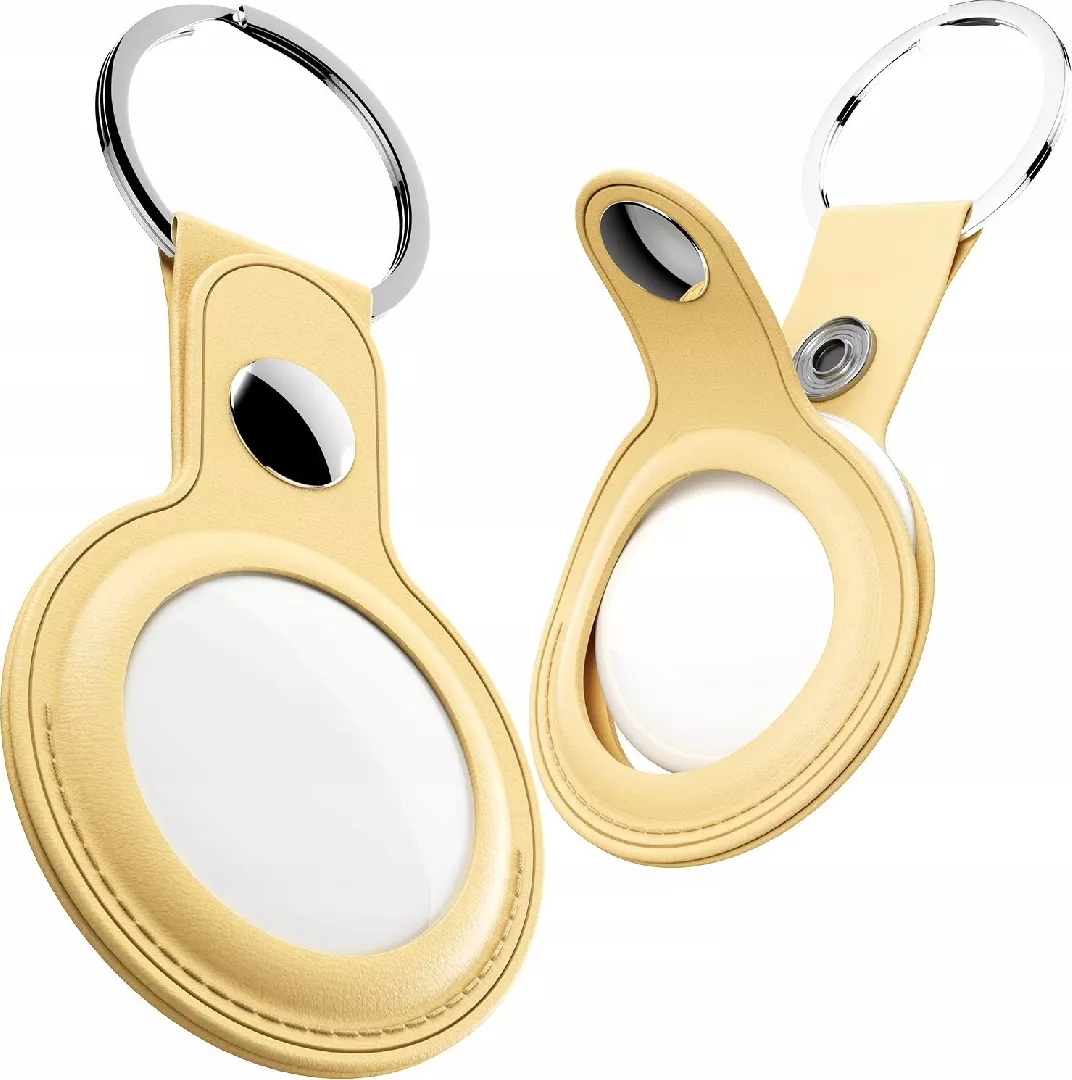 KeyBudz AirTag Keyring - Protective Leather