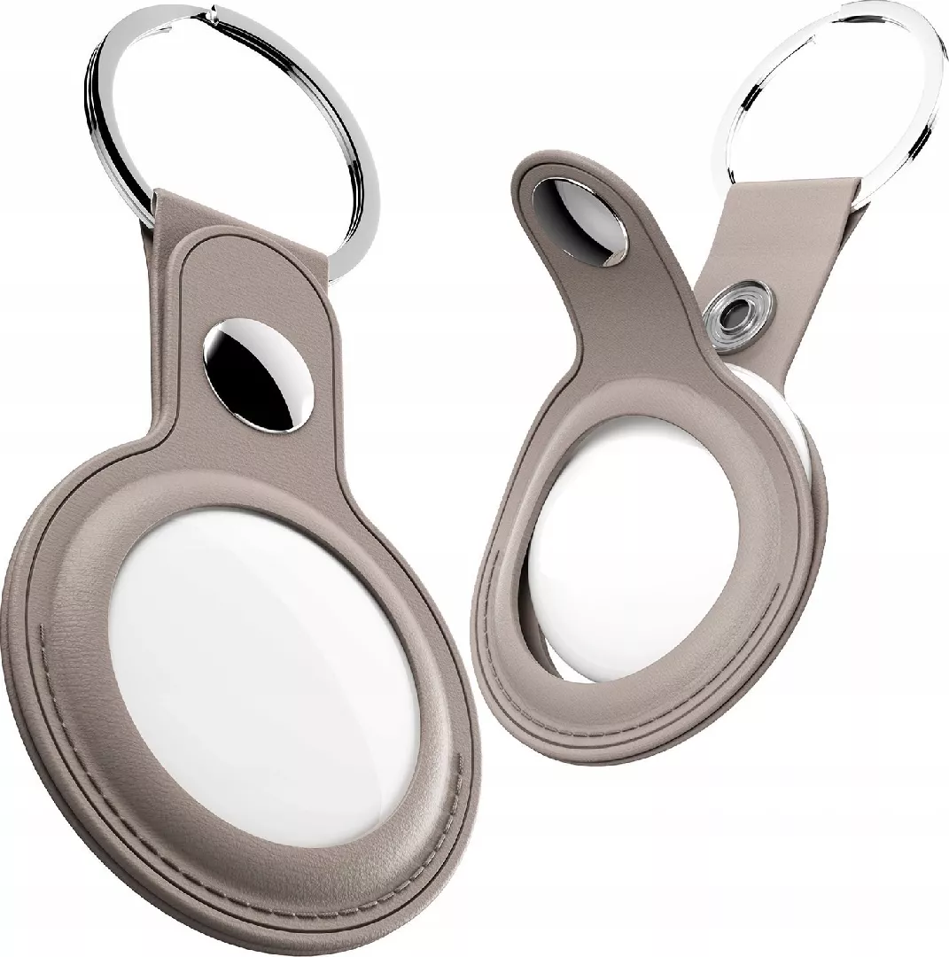 KeyBudz AirTag Keyring - Protective Leather