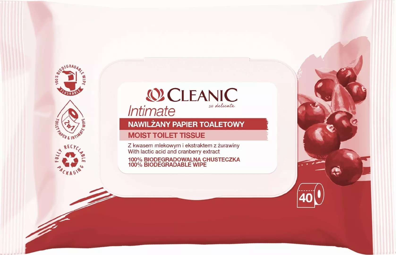 Cleanic Intimate Moisturized Toilet Paper 1
