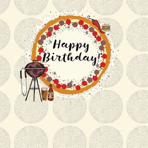 Swarovski square card CL0212 Birthday Grill