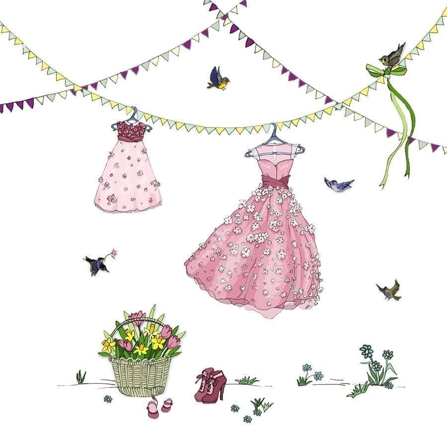 Swarovski square card CL2704 Hanging dresses