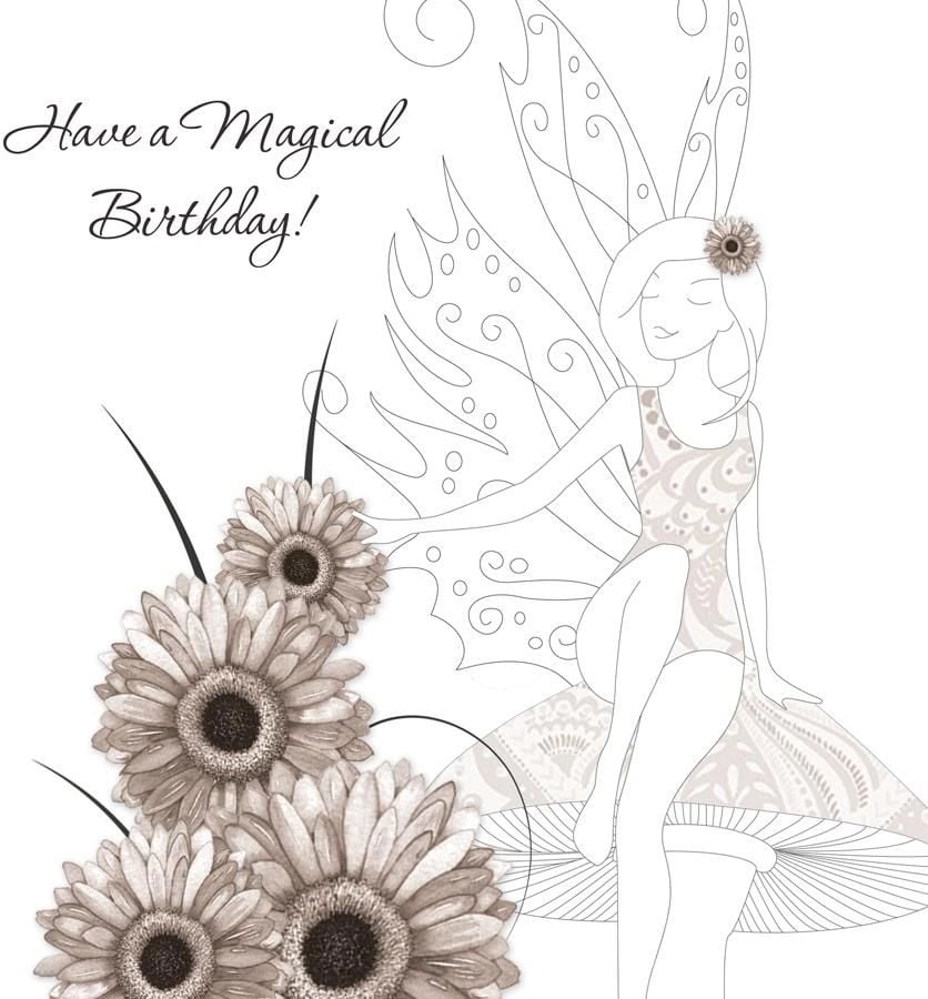 Swarovski square card CL0105 Fairy with