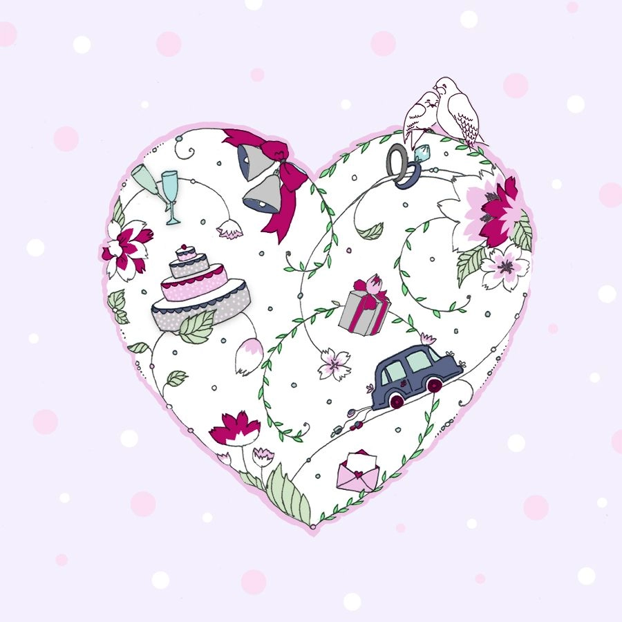 Clear Creation Swarovski Square Heart Pass