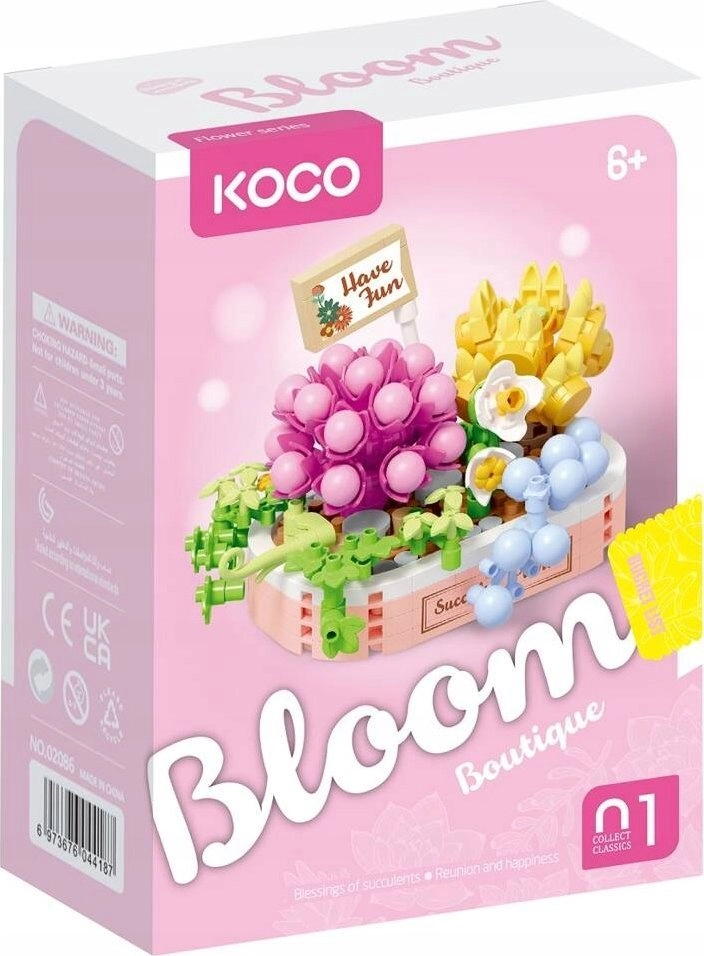 KOCO blocks succulents flower pot roses