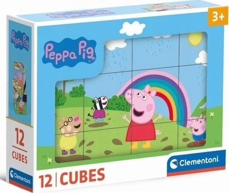 Clementoni KLOCKI OBROTOWE 12EL PEPPA PIG