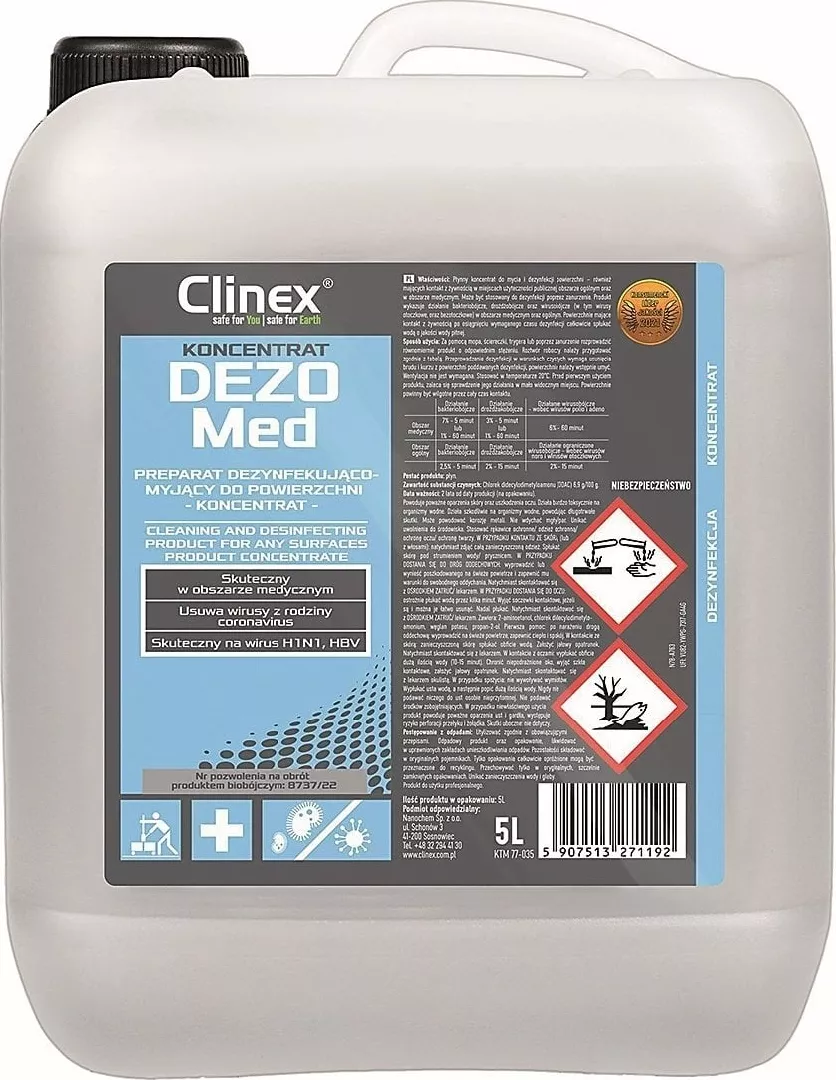 CLINEX disinfectant and cleaning concentrate Dezomed