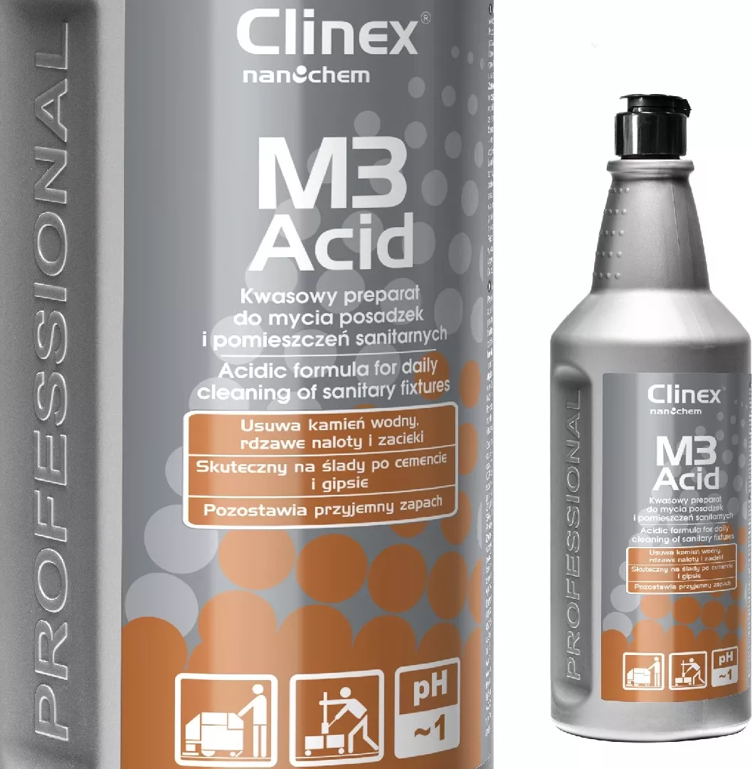 Clinex Acid concentrate for cleaning bathrooms