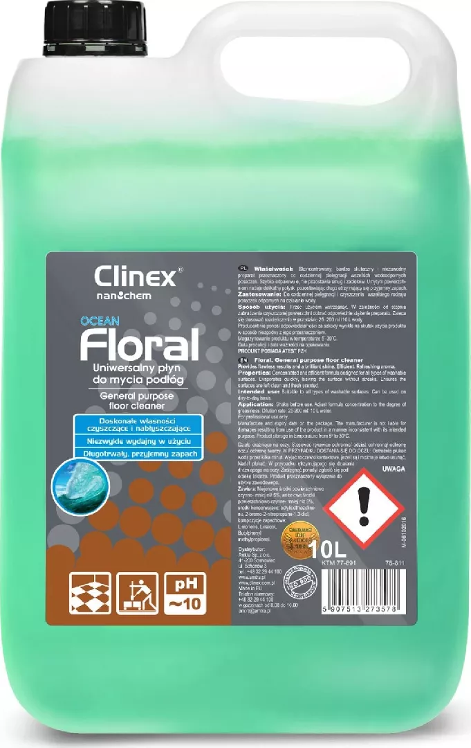 Clinex Floor cleaner  streak-free  gloss  scent