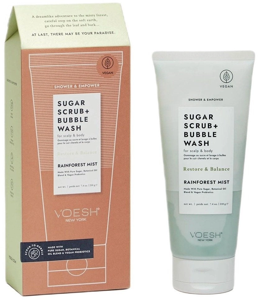 VOESH_Sugar Scrub + Bubble Wash peeling