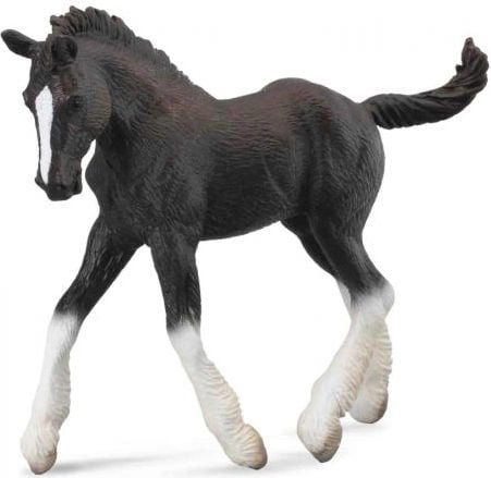 Figurine Collecta Shire horse foal black