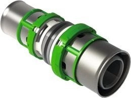 MultiSkin press reducing connector brass/galvanized 32x20