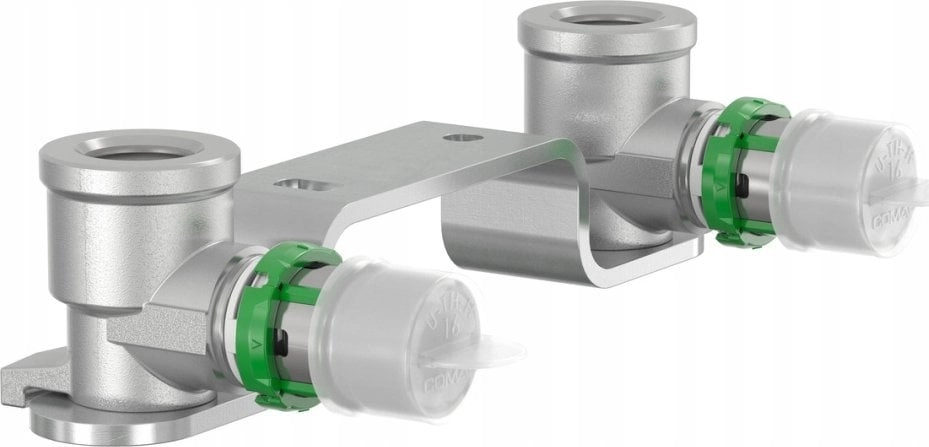 MultiSkin flush-mounted  pressed connection set  brass/galvanized
