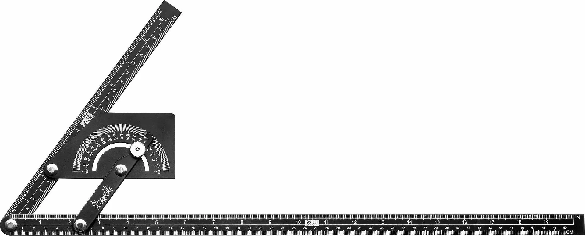 Plastmasas leņķmērs Condor 230x500mm S76088