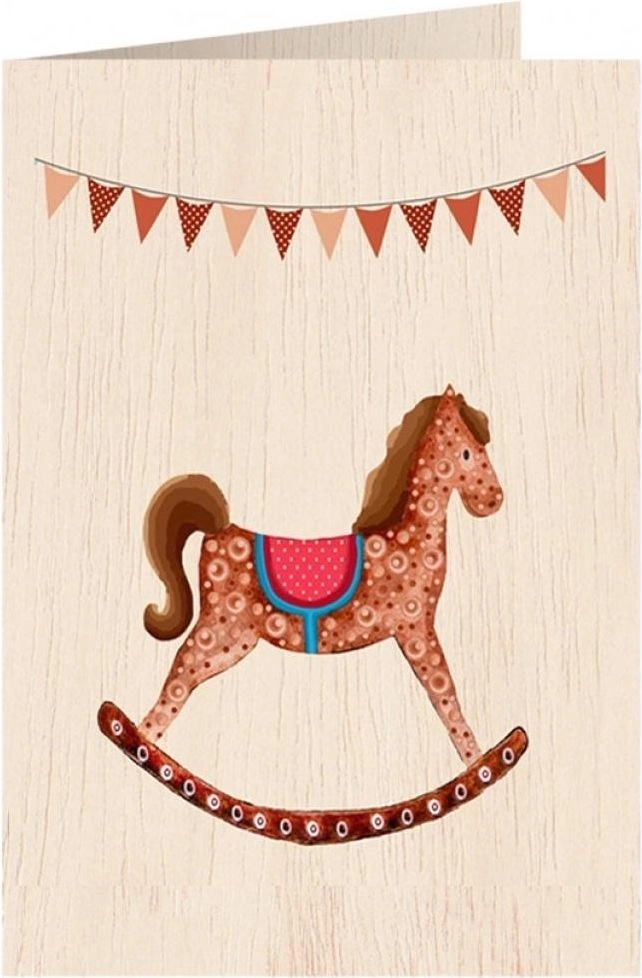 Wooden card C6 + envelope Rocking