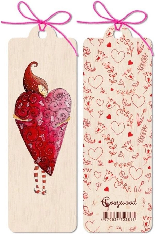 Cozywood Wooden Heart Bookmark 293468 4779034723815