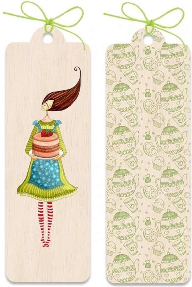 Cozywood Wooden Bookmark Strawberry Cake 298754