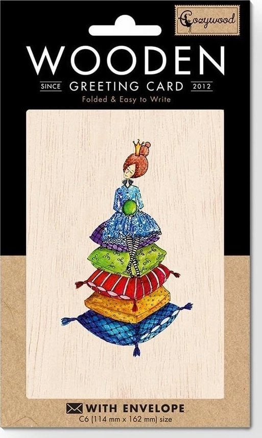 C6 wooden card + Princess envelope
