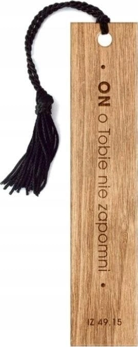 Wooden bookmark - HE will not