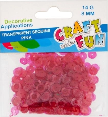 Craft with Fun CF CEKINY TRANSPARENT
