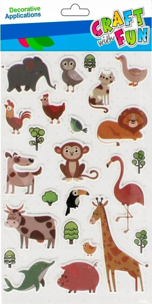 Craft with Fun NAKLEJ ZWIERZETA 100X185