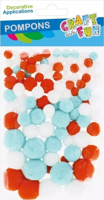 Craft with Fun OZDOBA DEK POMPON