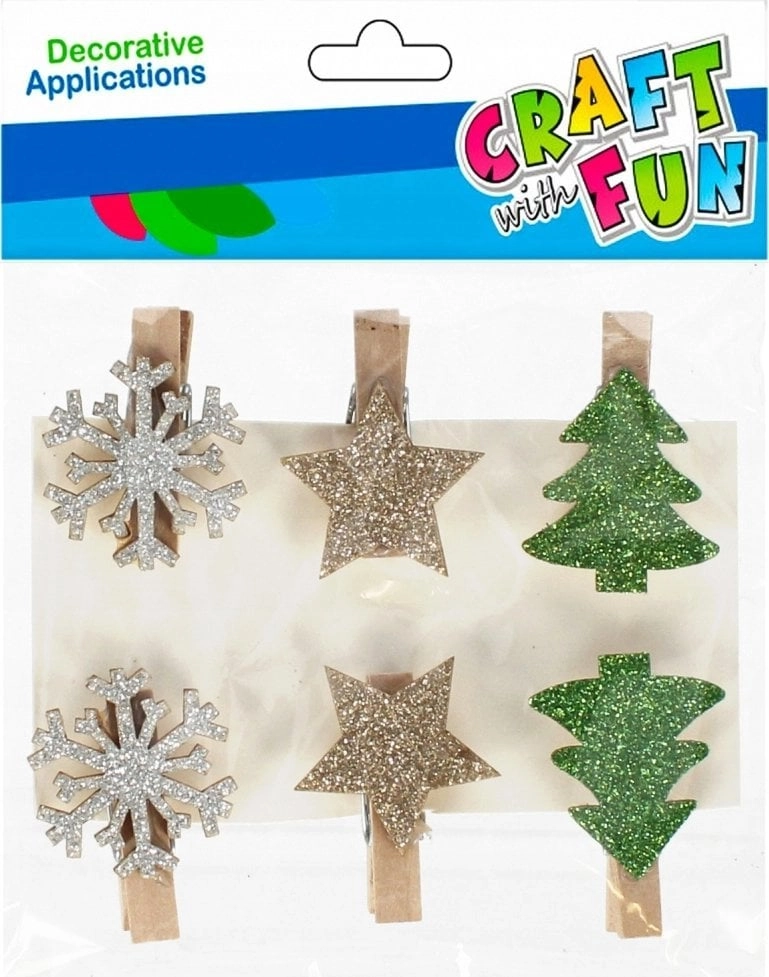 Craft with Fun OZDOBA BN KLAMERKI
