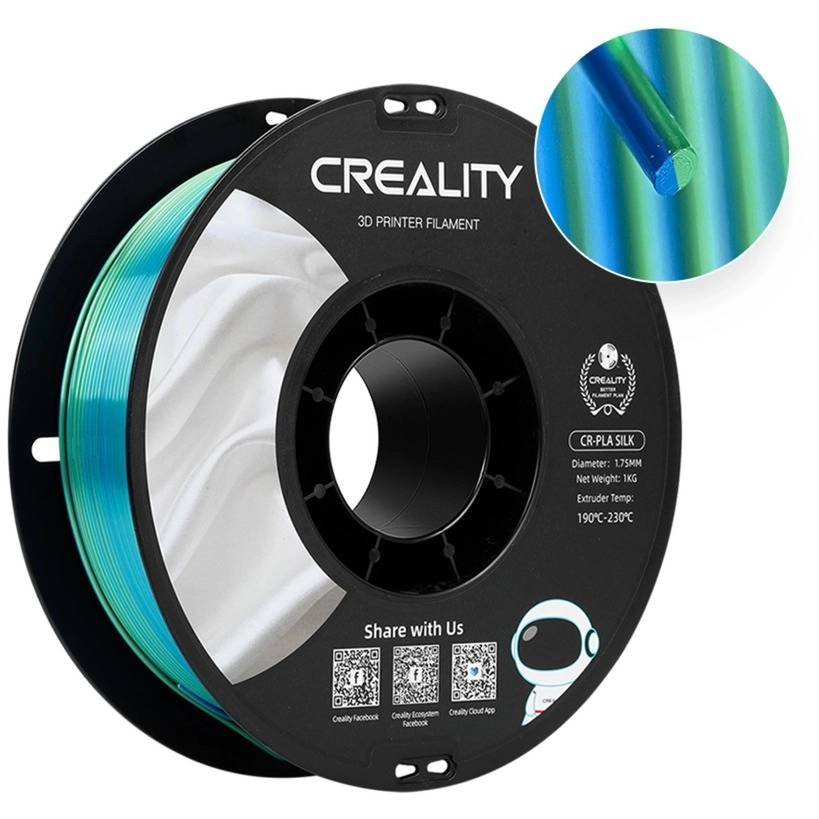 Creality CR-Silk PLA filament blue/green 3D