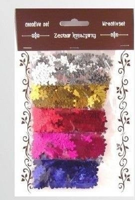 Set of sequin flowers 30g 5900950538873