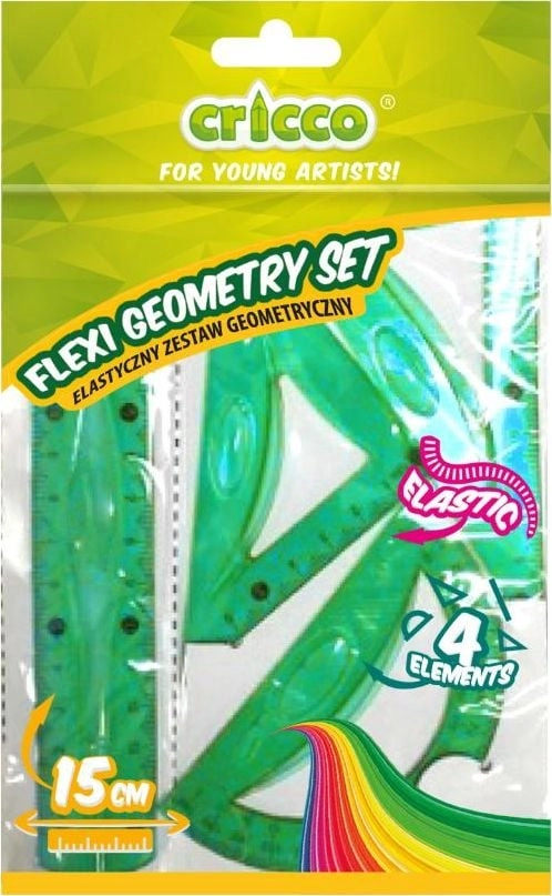 Cricco Zestaw geometryczny Flexi z linijką