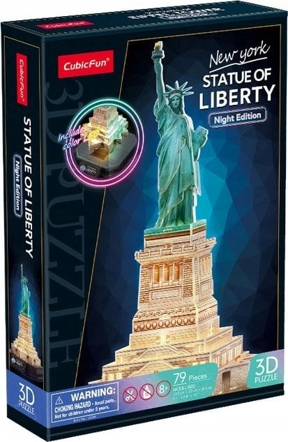 Puzzle 3D LED Statua Wolności (wersja
