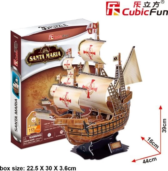 3D PUZZLE SAILING SHIP SANTA MARIA